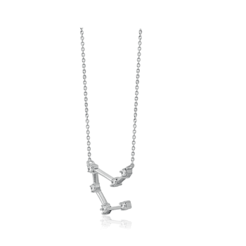 J'ADMIRE Gemini Zodiac Constellation Platinum 950 Over Sterling Silver
Pendant Necklace