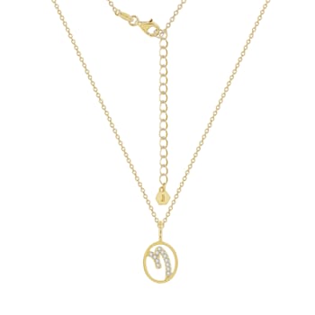 J'ADMIRE Sterling Silver Oval Zodiac Pendant Necklace