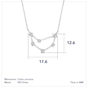 J'ADMIRE Capricorn  Zodiac Constellation 14K Yellow Gold Over Sterling
Silver Pendant Necklace