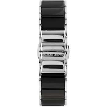 JACQUES LEMANS Dublin Unisex Watch with High-Tech Ceramic Strap, Solid
Stainless Steel, 1-1855