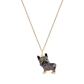 J'ADMIRE 14K Yellow Gold Plated Sterling Silver French Bulldog Puppy
Pendant Necklace
