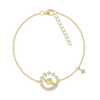 J'ADMIRE 14K Yellow Gold Over Sterling Silver Moon Bracelet