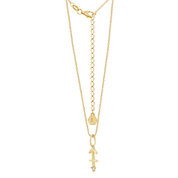 J'ADMIRE 14K Yellow Gold Over Sterling Silver Sagittarius Zodiac Pendant Necklace