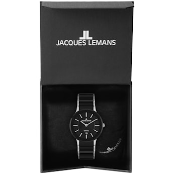 JACQUES LEMANS Dublin Unisex Watch with High-Tech Ceramic Strap, Solid
Stainless Steel, 1-1855