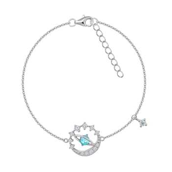 J'ADMIRE Platinum Over Sterling Silver Mercury Bracelet