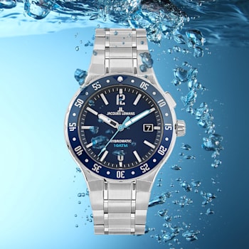 JACQUES LEMANS Hybromatic Men's Watch with Solid Stainless Steel Strap 1-2109