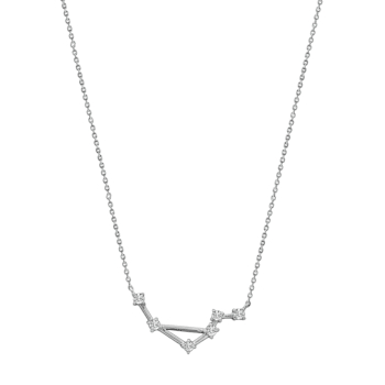 J'ADMIRE Libra Zodiac Constellation Platinum 950 Over Sterling Silver
Pendant Necklace