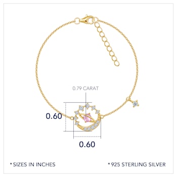 J'ADMIRE 14K Yellow Gold Over Sterling Silver Venus Bracelet