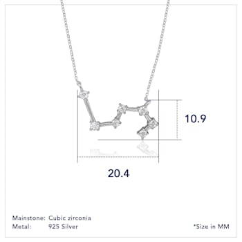J'ADMIRE Leo Zodiac Constellation 14K Yellow Gold Over Sterling Silver
Pendant Necklace