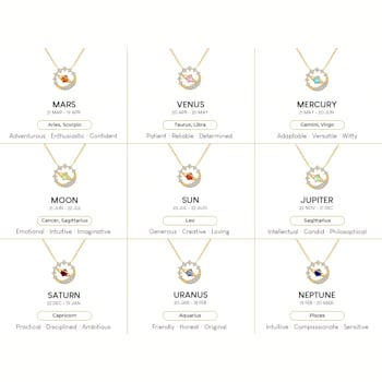 J'ADMIRE Galaxy Planet Uranus Necklace