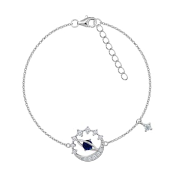 J'ADMIRE Platinum Over Sterling Silver Neptune Bracelet