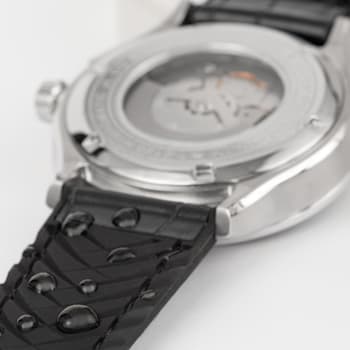 JACQUES LEMANS Hybromatic Men's Watch with Silicone/Leather Strap and
Solid Stainless Steel 1-2130