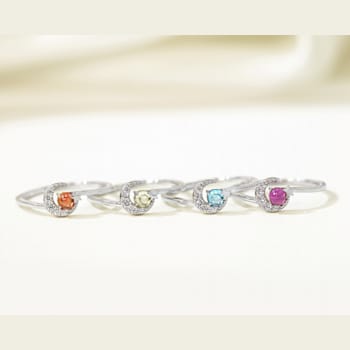 J'ADMIRE Platinum 950 Over Sterling Silver Sun Ring