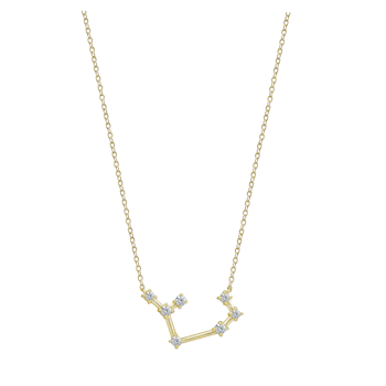 J'ADMIRE Sagittarius Zodiac Constellation 14K Yellow Gold Over Sterling
Silver Pendant Necklace