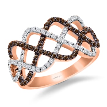 KALLATI Rose Gold "Coco Kallati" 0.50ct Coco & White
Diamond Ring