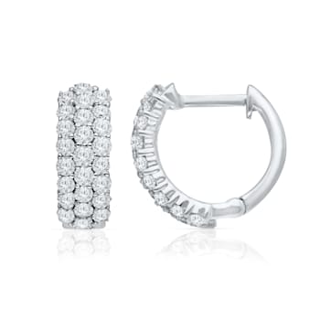 KALLATI White Gold "Eternal" 1.00ct Diamond Earrings