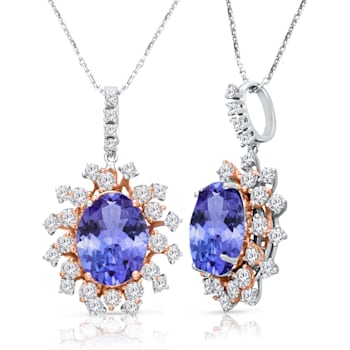 KALLATI White Gold "Renaissance" 7.10ctw Tanzanite Pendant