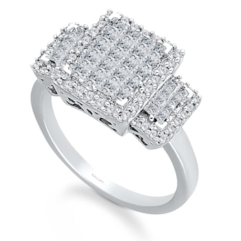 KALLATI White Gold "Princesse Royale" 1.00ct Princess Diamond Ring