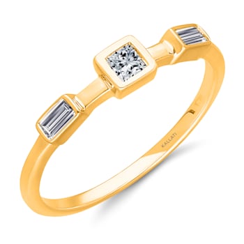 KALLATI Yellow Gold "Legendary" 0.25ct Diamond Ring