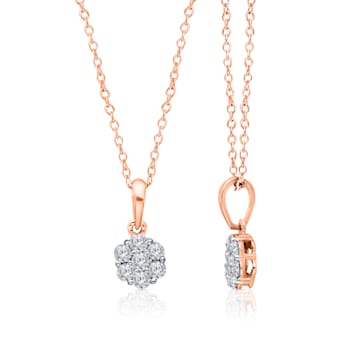 KALLATI 14K Rose Gold "Eternal" 0.20 ct Diamond Pendant