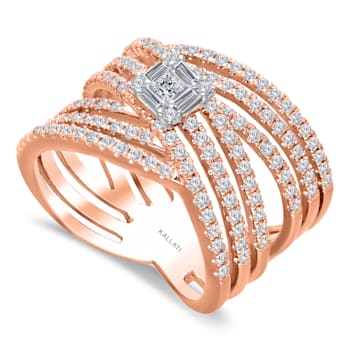 KALLATI Rose Gold "Legendary" 1.30 ct Diamond Ring