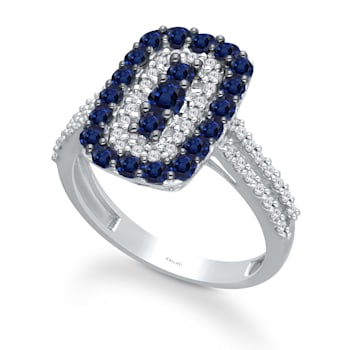 KALLATI White Gold "Heirloom" 1.35 ctw Sapphire & Diamond Ring