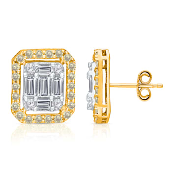 KALLATI Yellow Gold "Legendary" 1.05ct Diamond Earrings