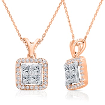 KALLATI Rose Gold "Legendary" 0.85ct Diamond Necklace