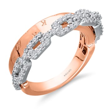 KALLATI Rose Gold "Eternal" 0.40 ctw Diamond Ring