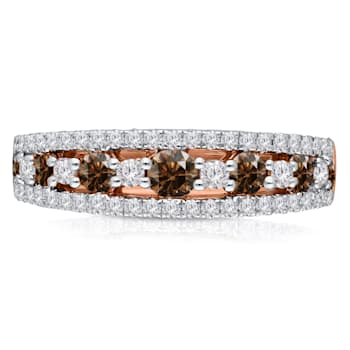 KALLATI Rose Gold "Coco Kallati" 1.00ct Round Coco & White
Diamond Ring