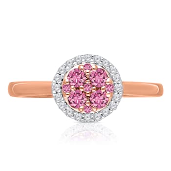 KALLATI Rose Gold "Heirloom" 0.45ctw Pink Sapphire &
Diamond Ring