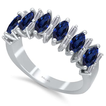 KALLATI White Gold "Heirloom" 2.45 ctw Sapphire Ring