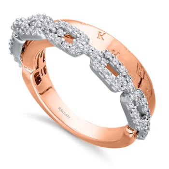 KALLATI Rose Gold "Eternal" 0.40 ctw Diamond Ring