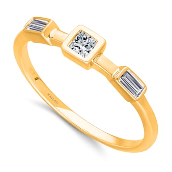 KALLATI Yellow Gold "Legendary" 0.25ct Diamond Ring