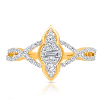 KALLATI Yellow Gold 0.45 ctw Diamond Ring