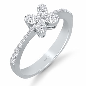 KALLATI White Gold 0.30 ctw Diamond Ring