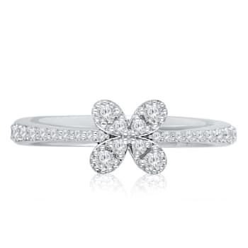 KALLATI White Gold 0.30 ctw Diamond Ring