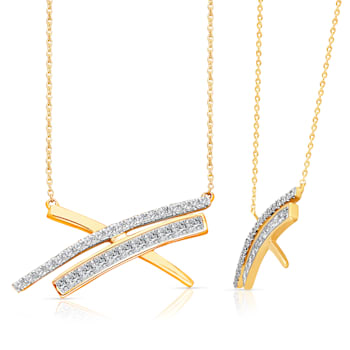 KALLATI Yellow Gold "Legendary" 0.75ct Diamond Necklace