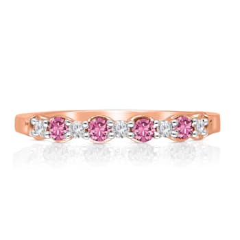 KALLATI Rose Gold "Heirloom" 0.40ctw Pink Sapphire Ring