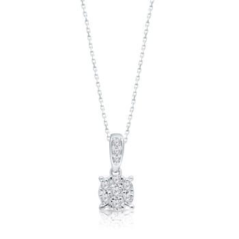 KALLATI White Gold "Eternal" 0.20ct Diamond Pendant