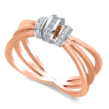 KALLATI Yellow Gold "Eternal" 0.15 ct Diamond Ring