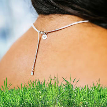 Grass Collection - Gold Over Sterling Silver Necklace – 5 Intense Green
Natural Emeralds