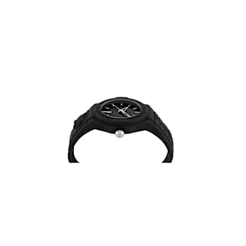 New Fearless Black Dial Silicone Strap Watch