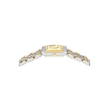 Versace Reveal Green Dial Two-tone Stainless Steel Bracelet Watch