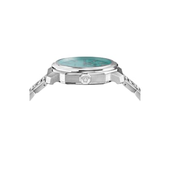 Dylos Automatic Blue Dial Stainless Steel Bracelet Watch