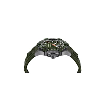 Urban Pulse Green Dial Silicone Strap Watch