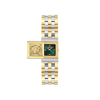 Versace Reveal Green Dial Two-tone Stainless Steel Bracelet Watch