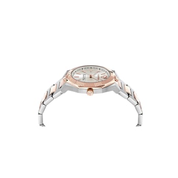 Metronaut White Dial Two-tone Bracelet Watch