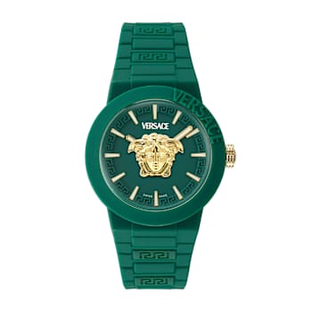V-Pop Green Dial Silicone Watch