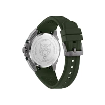 Urban Pulse Green Dial Silicone Strap Watch